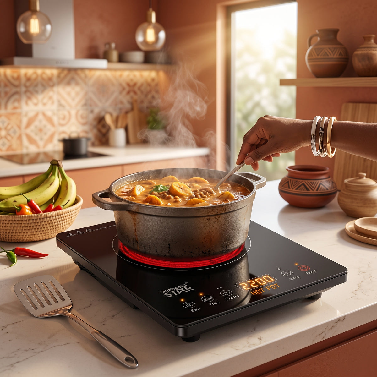 Plaque de Cuisson Infrarouge 2200W